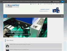 Tablet Screenshot of matrix-vision.com